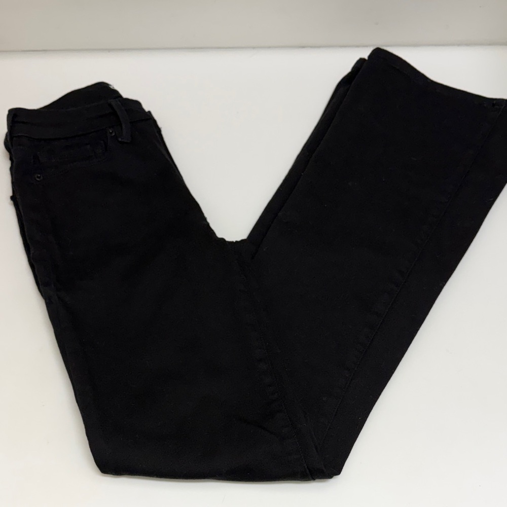 Good American Black Women's High-Rise Flare Jeans